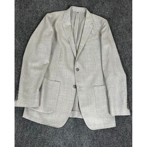 Bonobos Vitale Barberis Canonico Blazer Slim Fit Beige Wool Unlined Size 42L